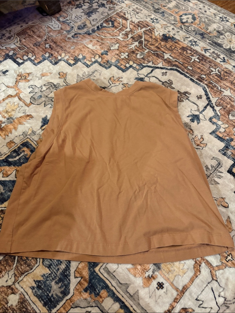 Target Women's Sleeveless Crop Top in Camel Tan